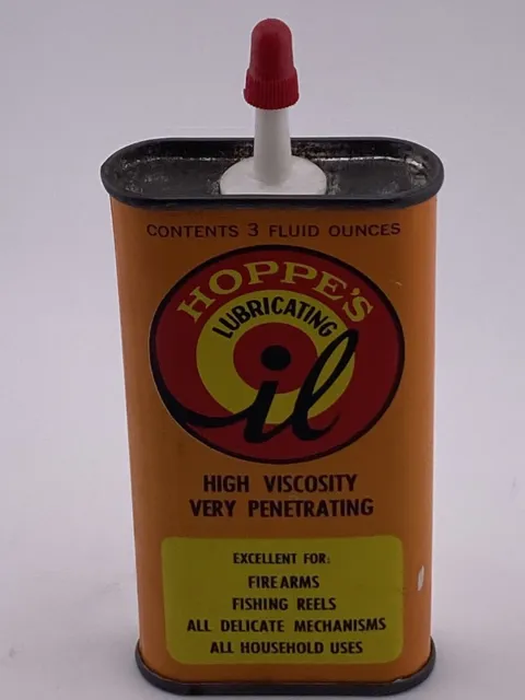 Vintage Hoppe's Gun Lubricating Oil Can tin penetrating fishing
