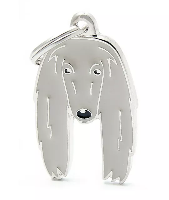 Afghan Hound Dog ID Tag (58) - Engraved FREE - Personalised - Charm - Keyring