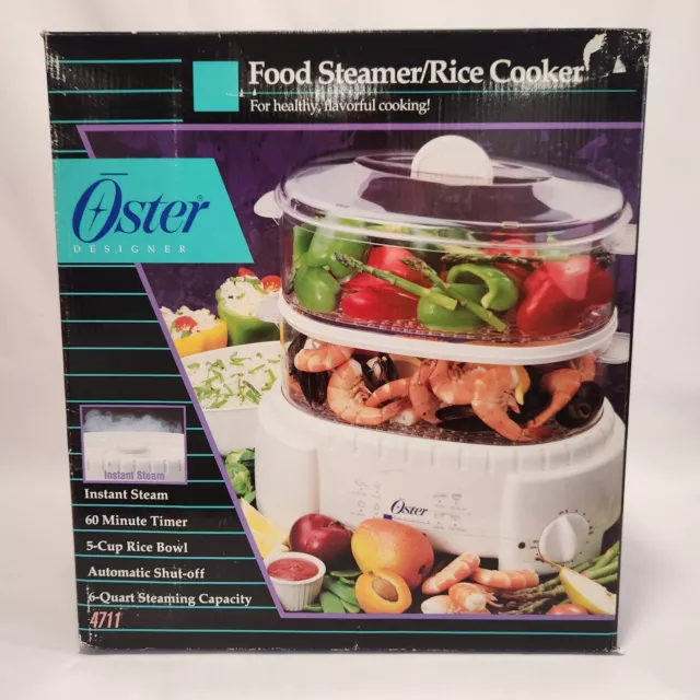 Oster Designer 14-Cup Rice Cooker Vegetable Food Steamer 3810-20A +manual  works
