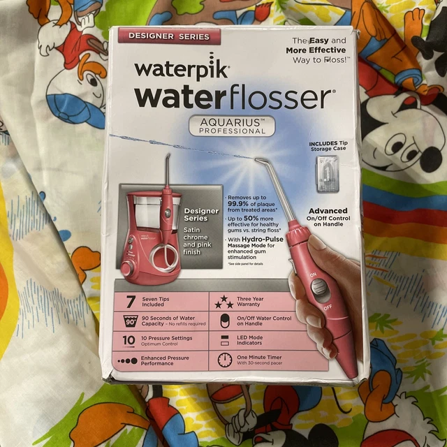 ¡NUEVO! (Caja Abierta) HILO DENTAL DE AGUA ROSA ACUARIO WP-674C