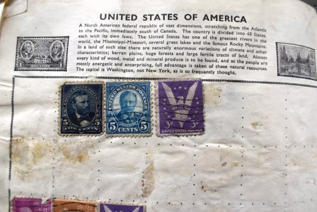 United States of America stamps. Used.