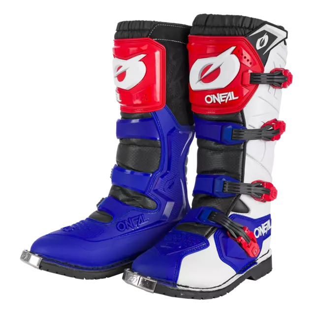 ONeal Rider Boots Rider Pro MX Off Road Dirt Bike Enduro Quad Blue Red White