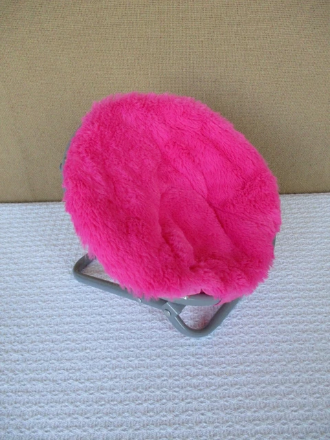 My Life As Pink Saucer Chair Foldable for 18" Dolls Accessory AG Our Generation
