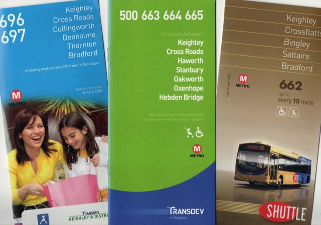 TRANSDEV BUS TIMETABLE leaflets x 10 £5.42 - PicClick UK