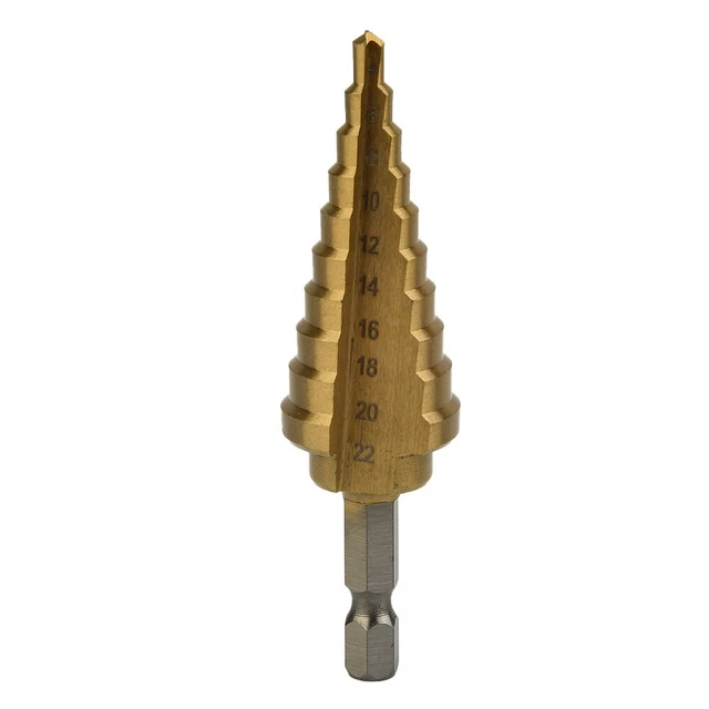 Chanfreinage Hexagonale Cône Pied Mèche Perceuse Couteau Titane Revêtu Trou Tool