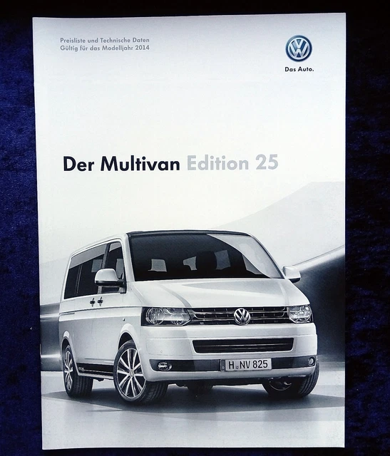 VW BUS T5 Multivan Edition 25 Preisliste und technische Daten ...