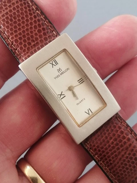 Montre Femme Yves Fély Quartz - Boîtier Acier 36 Mm, Bracelet Box Gris, Swiss Made - Occasion Bon état