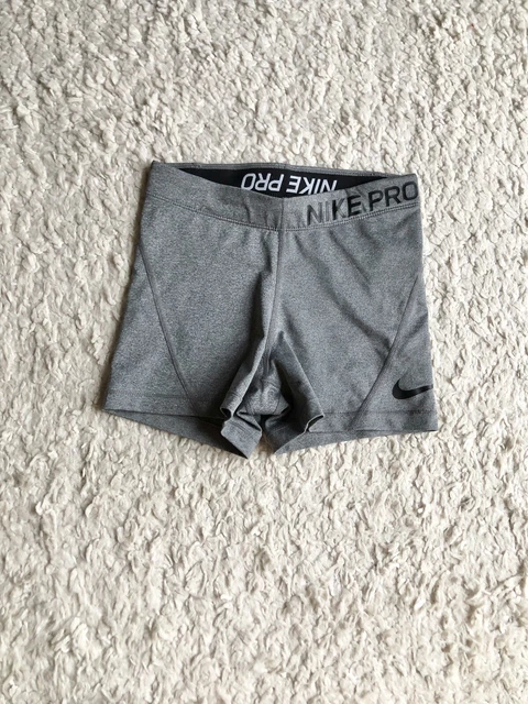 Leggings NIKE PRO Grau Shorts High Waist Tight Running Laufhose XS schwarz grau