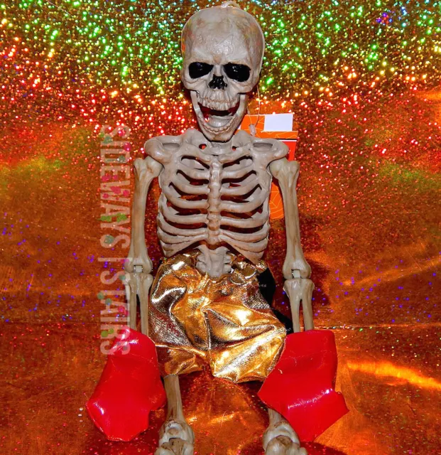 16" BOXER SKELETON hangable Halloween decoration jointed horror skeletal boxing 2