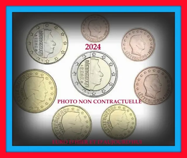 LUXEMBOURG 2024 Série ANNUELLE COURANTE 1 CENT à 2 EUROS DISPONIBLE