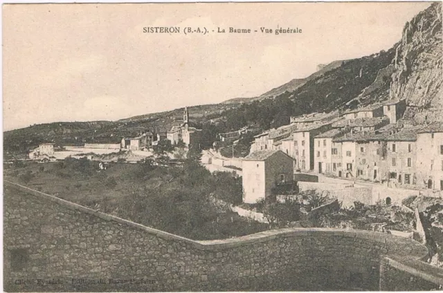 SISTERON 04 La BAUME et la Cathédrale CPA non circulée non daté dos vert 1900-10