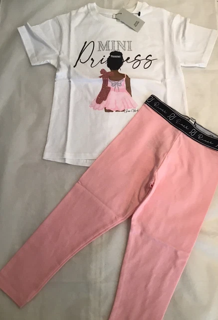 Set T-shirt Princess mini ragazze età 18-24 mesi nuova con etichette