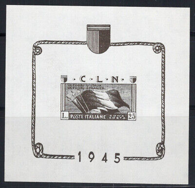 Aosta 1944 Sass. 2 SS 100% MNH 25 Lire, Flags