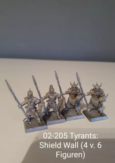 Ral Partha - 02-205 - Tyrants: Shield Wall (4 von 6 Fig.)