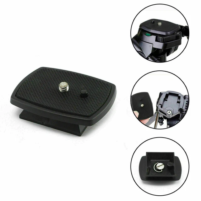 TRIPOD QUICK RELEASE Plate Screw Adapter Mount Head SLR For Camera Q9L7