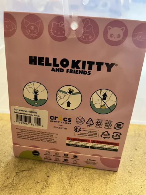 CROCS Jibbitz Hello Kitty 5-Pack Shoe Charms Genuine Crocs 2