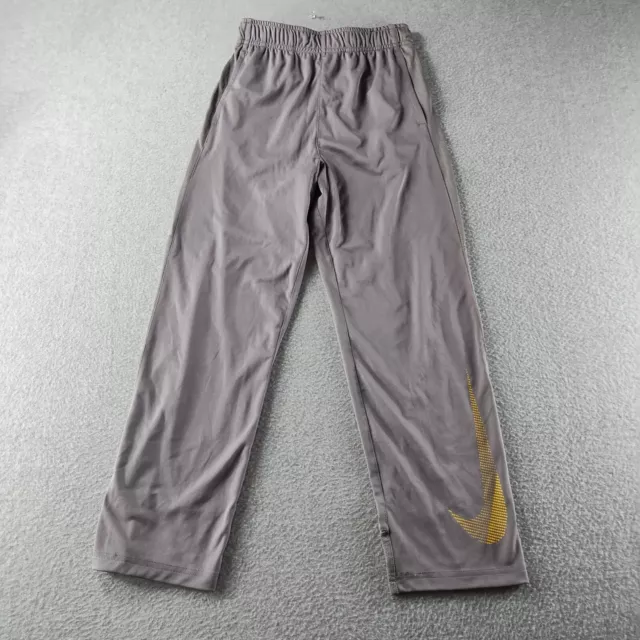 NWT Nike Dri-Fit Gray Big Swoosh Jogger Pants Boys Youth Size M