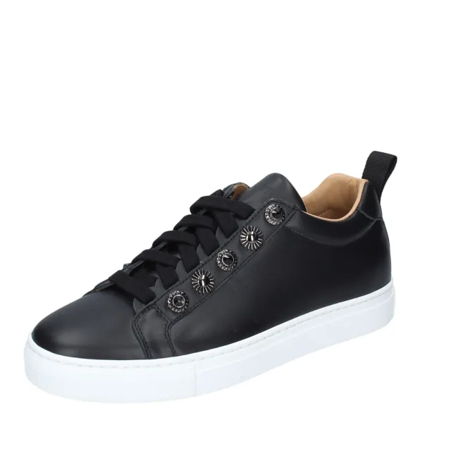 scarpe donna STOKTON sneakers nero pelle EY770