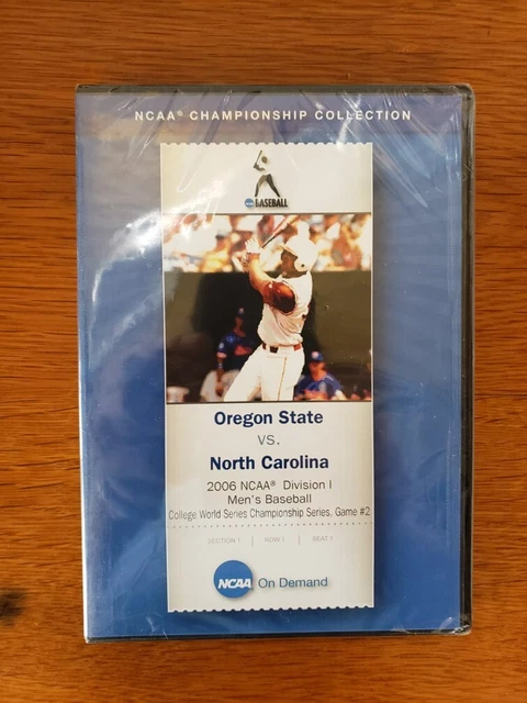 Oregon St. vs North Carolina 2006 College World Series Game 2 CWS DVD New