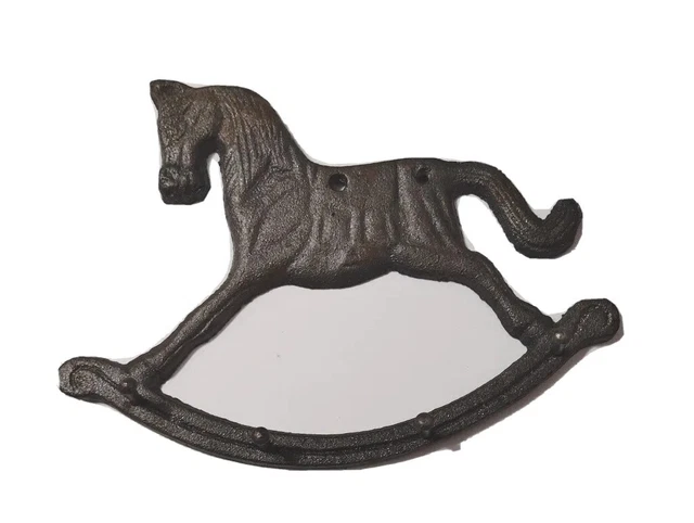 Kitchen Utensil Cast Iron Rocking Horse Wall Decoration Vintage Key Hook