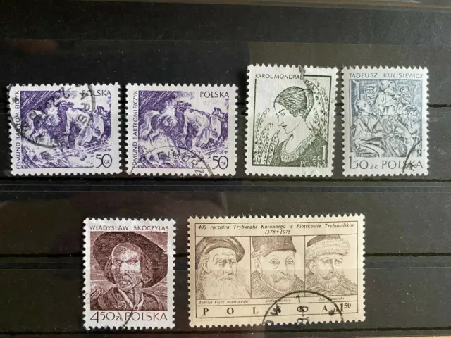 Briefmarken Polen Polska 1979 Mi-Nr. 2607 - 2610 und 2611 gestempelt + Zugabe