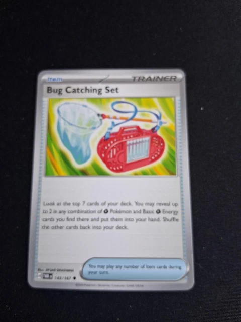 bug catching set pokemon card - 102/131 - Prismatic Evolutions Look at the top 7 cards of your deck Pokemon Trainer Card - Bug