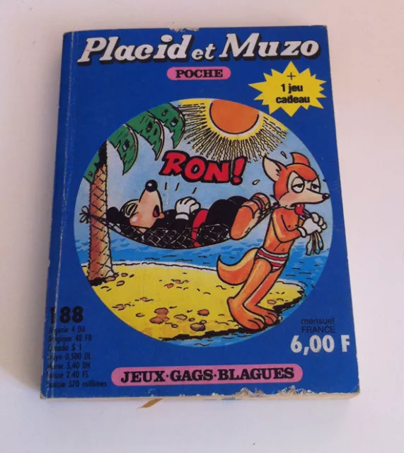 ( No Pif Gadget )  PLACID et MUZO  POCHE   N° 188   mai13