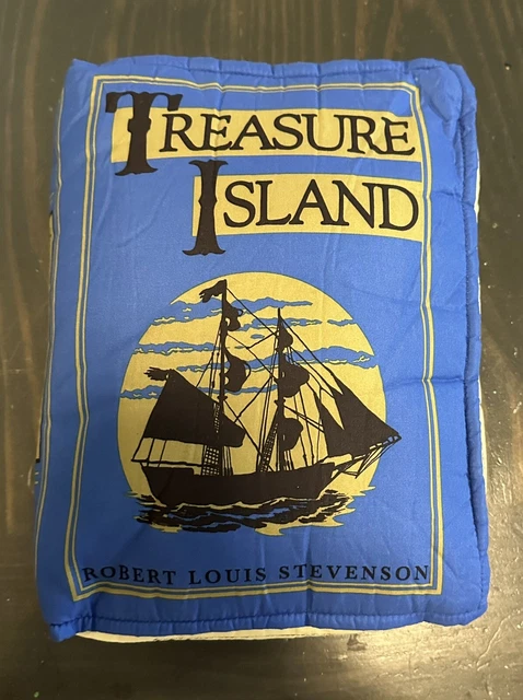 Think Geek Treasure Island Pillow Plush Stuffed Book Lover Bibliophile Stevenson