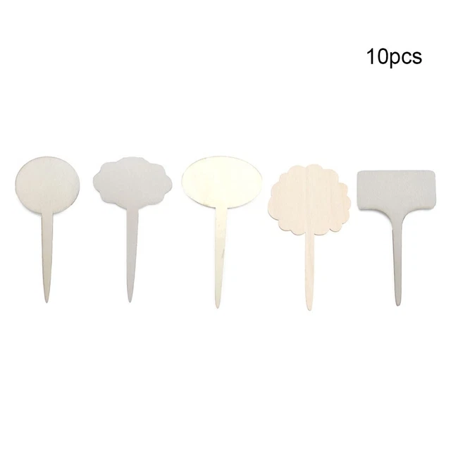 Lot De 20 étiquettes En Bois Pour Plantes - Forme De Cœur, 10x4.7 Cm, Pour Jardin Et Pots, écologiques