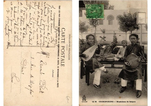 CPA AK Cochinchine Musiciens de Saigon VIETNAM INDOCHINE (615517)