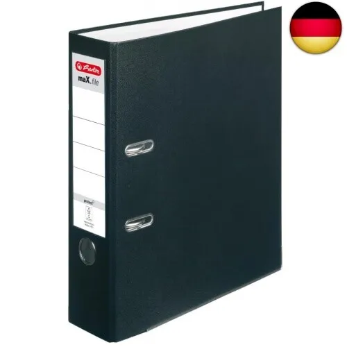 Herlitz 5480801 Ordner maX.file protect A4 (8 cm mit Einsteckrückenschild)