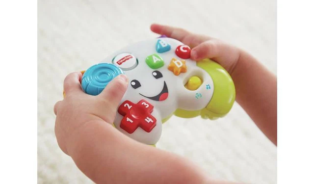 Fisher-Price FWG13 Gamepad Musicale Per Bambini – Giocattolo Interattivo 6-36 Mesi, Lingua Francese