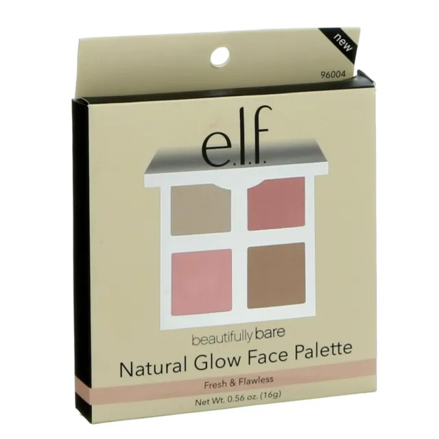 (2-Pack) elf Beautifully Bare Natural Glow Face Palette 96004 Fresh & Flawless