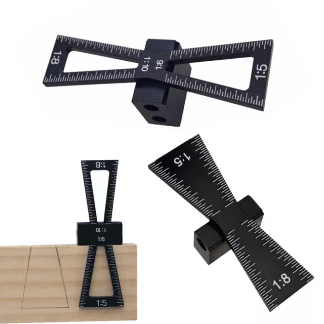 Pratico apprendistato marcatura strumento di misurazione 1:5 & 1:8 lega di alluminio