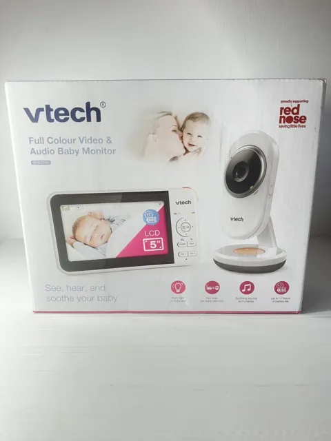 VTech BM5250N 5" Full Colour Video & Audio Baby Monitor - New Open Box