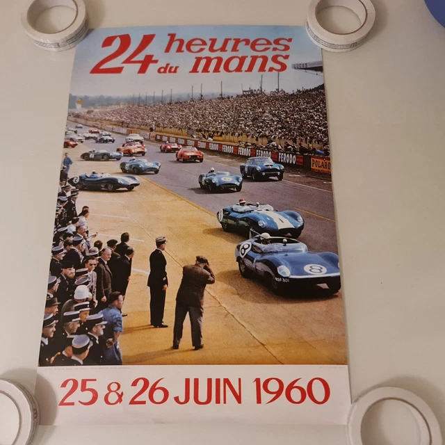 Affiche 24 Heures du Mans 2026 - 10 - 14 Juin 2026 - double face pliée- format 50 x 35 cm - Collection