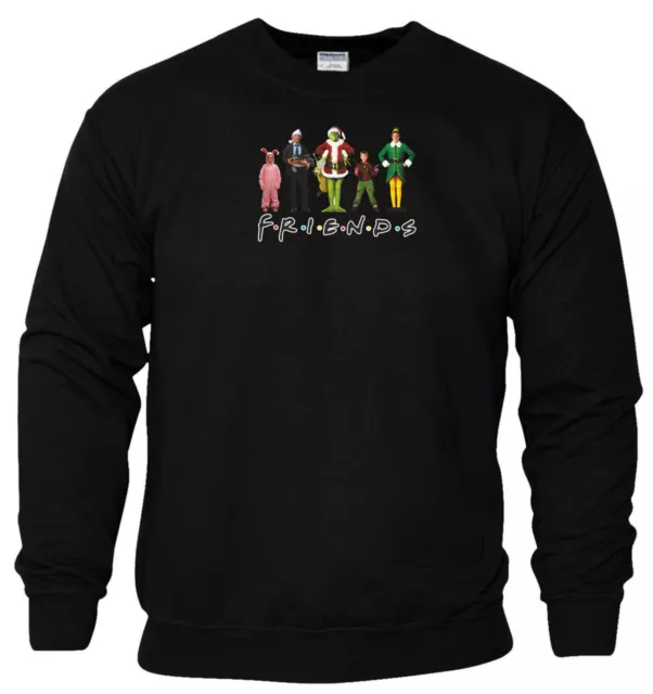 Christmas Friends Sweatshirt Santa Claus Joke Elf Buddy Xmas Gift Men Jumper Top