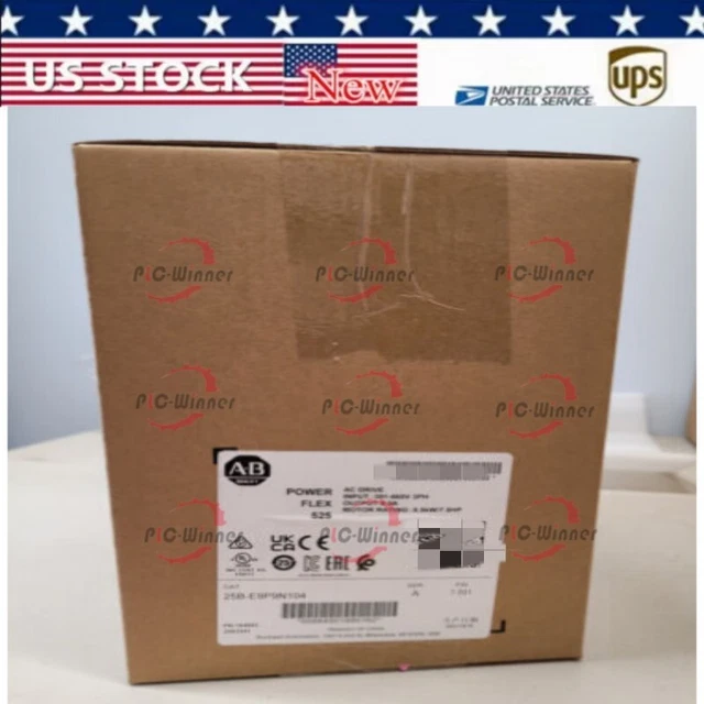 Surplus Sealed Allen Bradley 25B-E9P9N104  2022 PowerFlex 525 AC Drive 600V AC