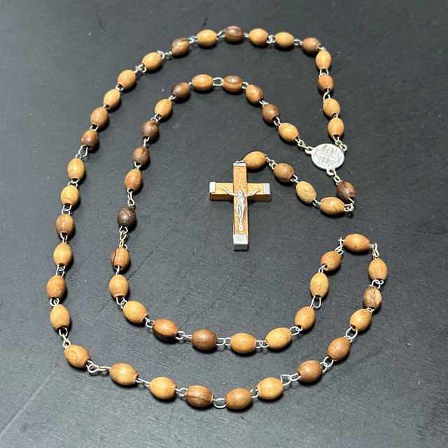 Ancien Chapelet En Acier Avec Croix Reliquaire - XIXème Siècle (CH98), Rare