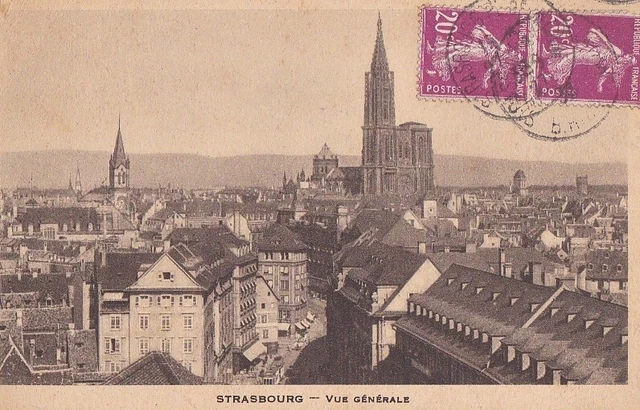 CPA 67 ALSACE STRASBOURG Vue générale - Vue de la Rue du 22 Novembre 1927