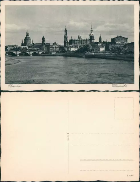 Äußere Neustadt-Dresden Panorama-Ansicht Blick über Elbe zur Altstadt 1930