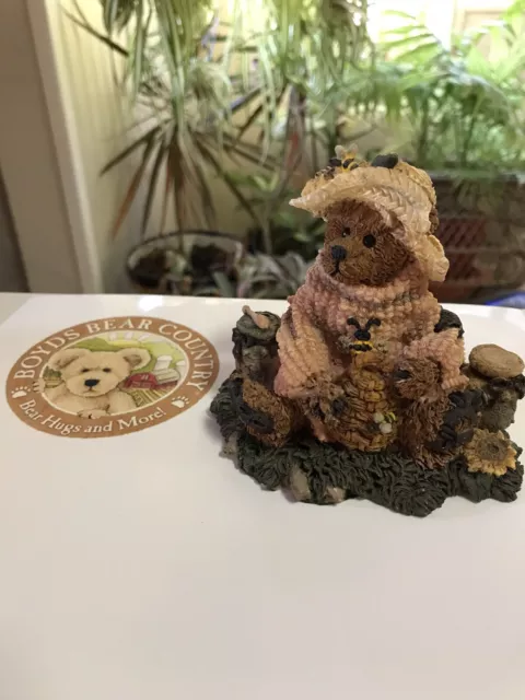 Boyds Bears & Friends The Bearstone Collection "Bee Mine Honey" #24E/2123 Bailey