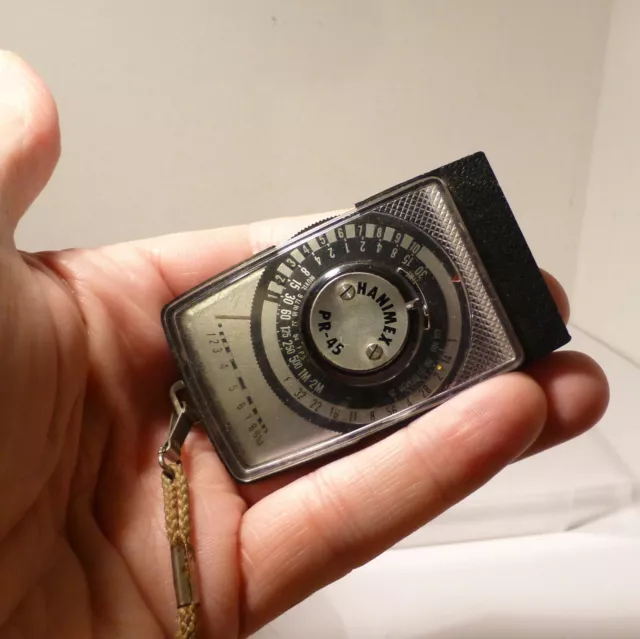 Tiny Hanimex Pr-45 Selenium Cell Exposure / Light Meter .  (#7)