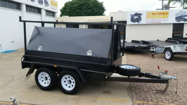 8x5 Tandem Tradesman Trailer | 750mm Tradie Top | Internal Shelf | Full Racks