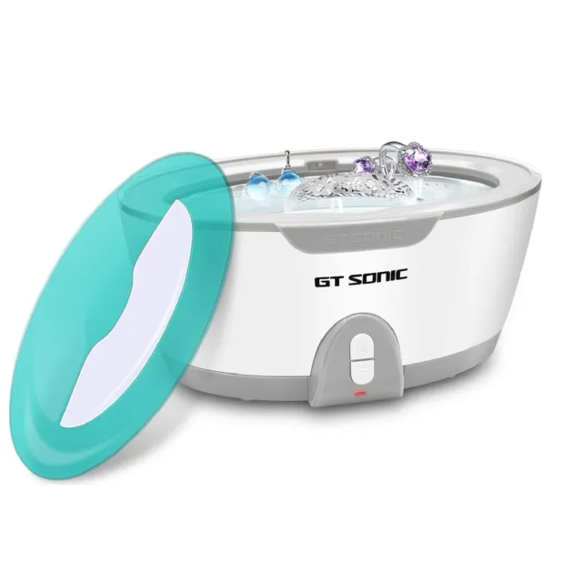 Ultrasonic Cleaner,450ml Ultrasonic Dental Cleaner with Special Denture Tray&...