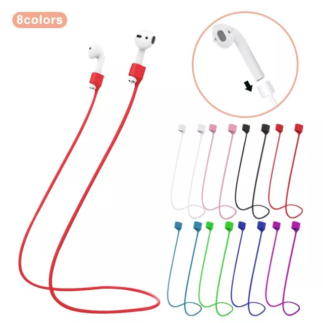 SOFT SILICONE NECK Strap Rope For Apple Airpods Airpod Earphone £4.00 -  PicClick UK