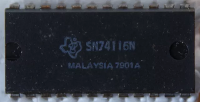 Texas Instruments Sn74116N Integrated Circuit