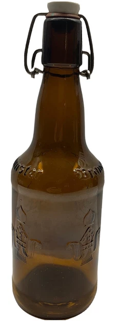 Vintage empty Ultenmunster Brauer Bier Beer  Bottle Porcelain Flip Top Stopper