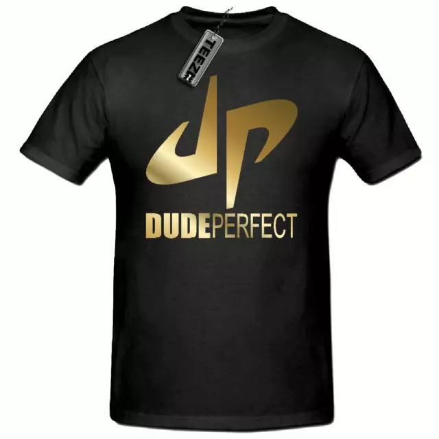 Gold Dude Perfect Youtuber Childrens tshirt,DP  You tube Gaming tee Kids