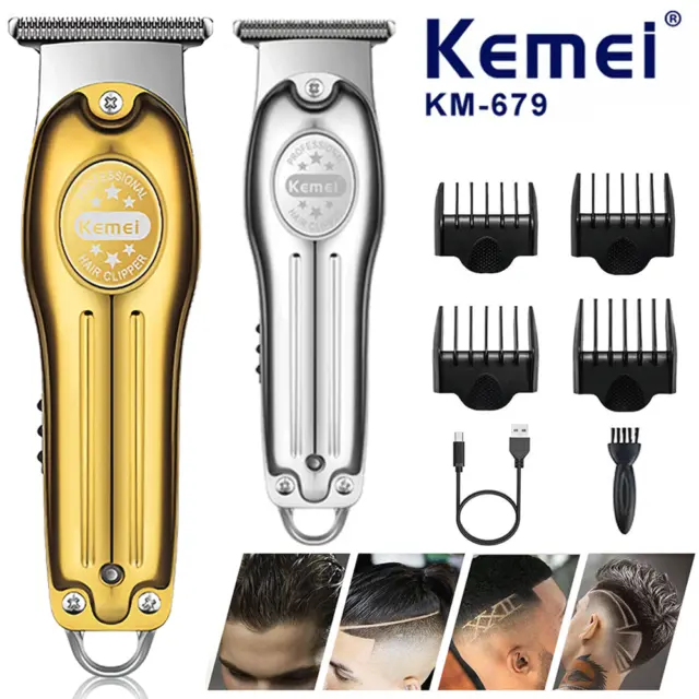 Kemei-679 Professional 0MM Hair Clipper Trimmer Kit Cutting Machine Salon Barber